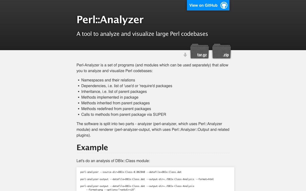 Perl::Analyzer screenshot