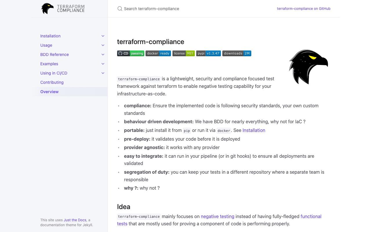 terraform-compliance screenshot