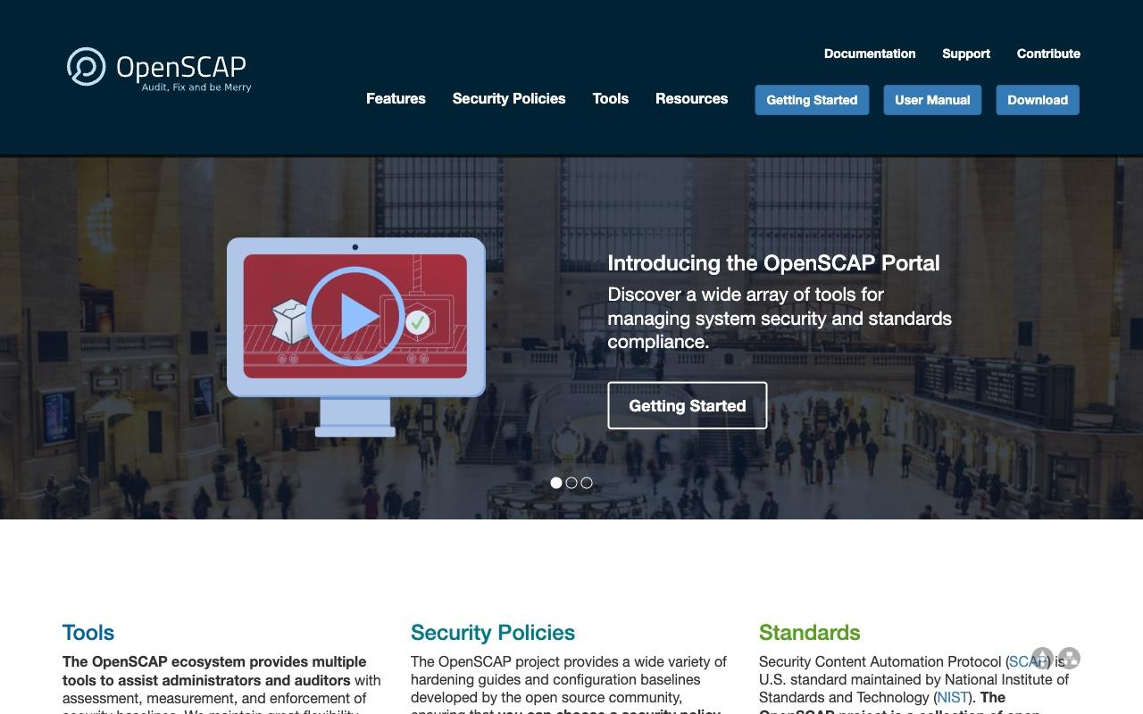 OpenSCAP screenshot