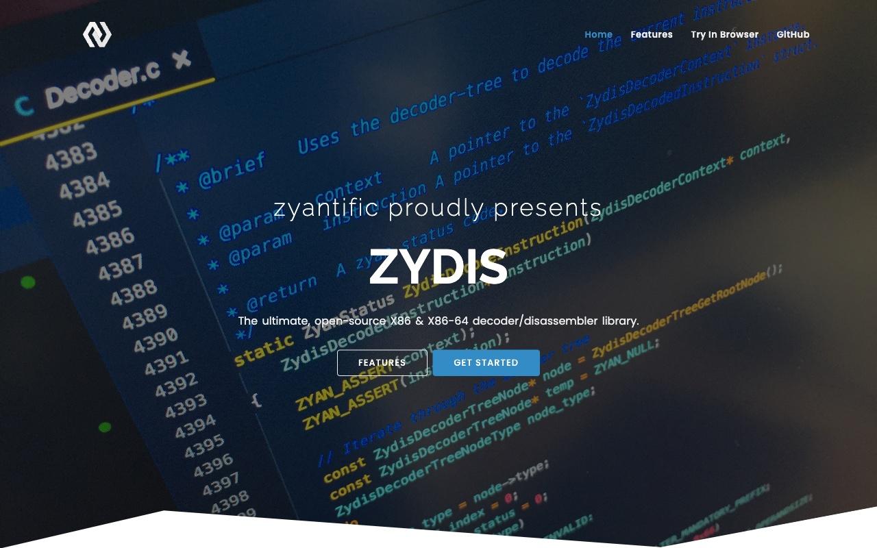 zydis screenshot