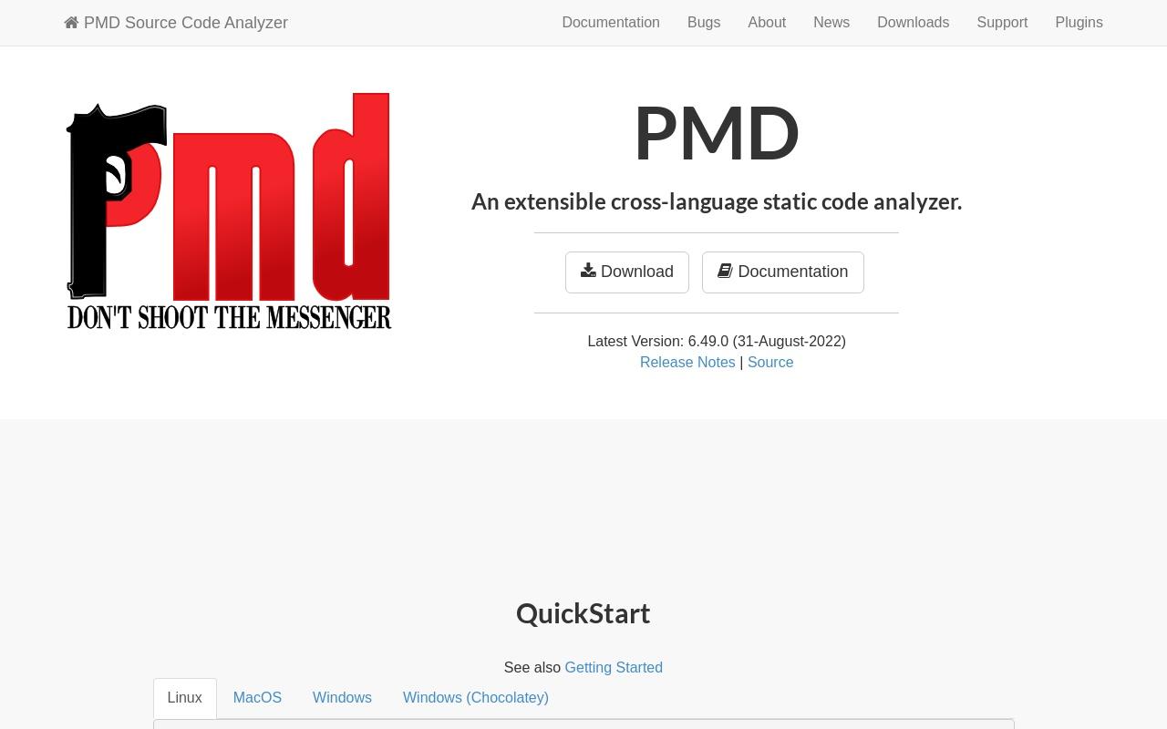 PMD screenshot