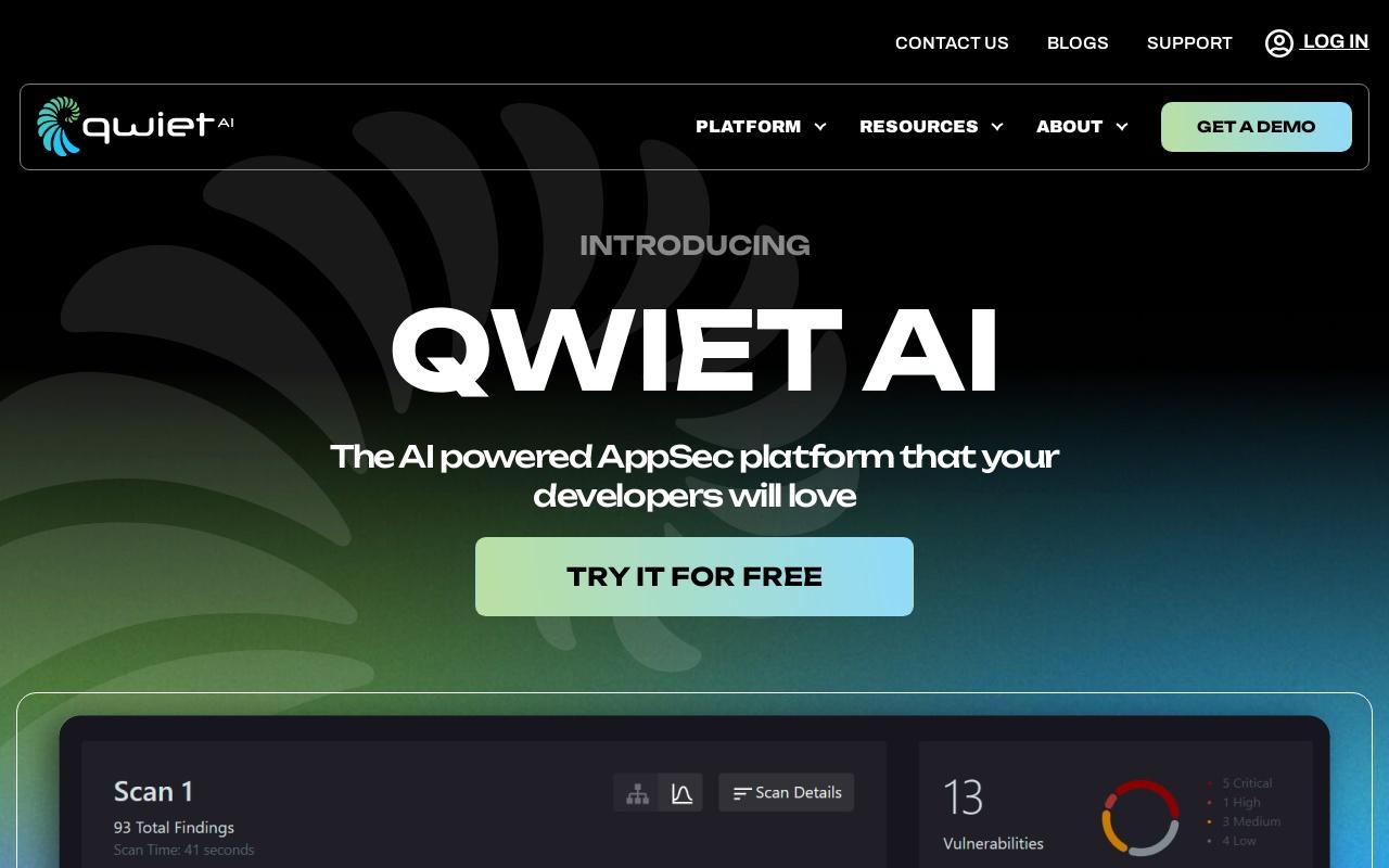 Qwiet AI screenshot