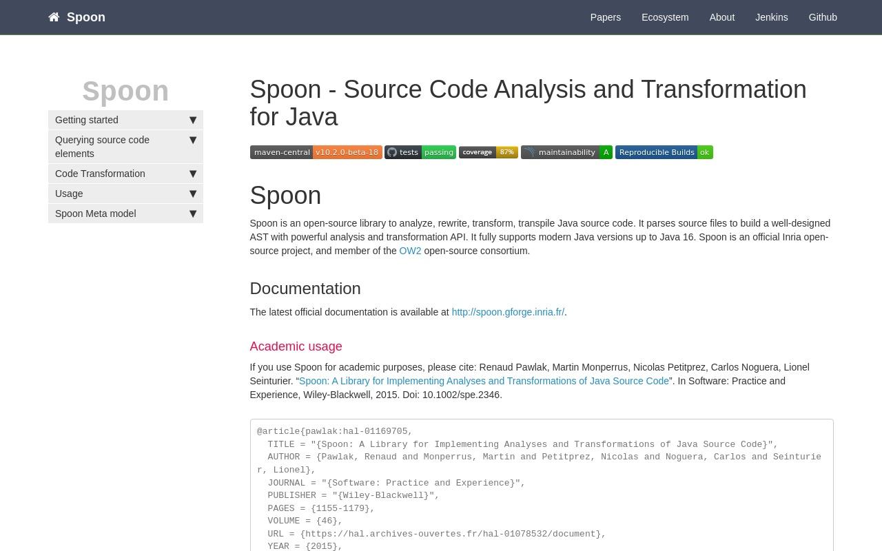Spoon screenshot