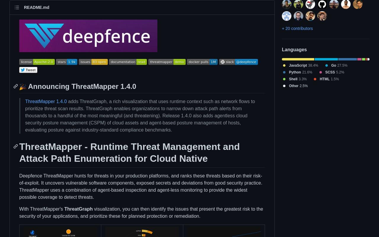 ThreatMapper screenshot