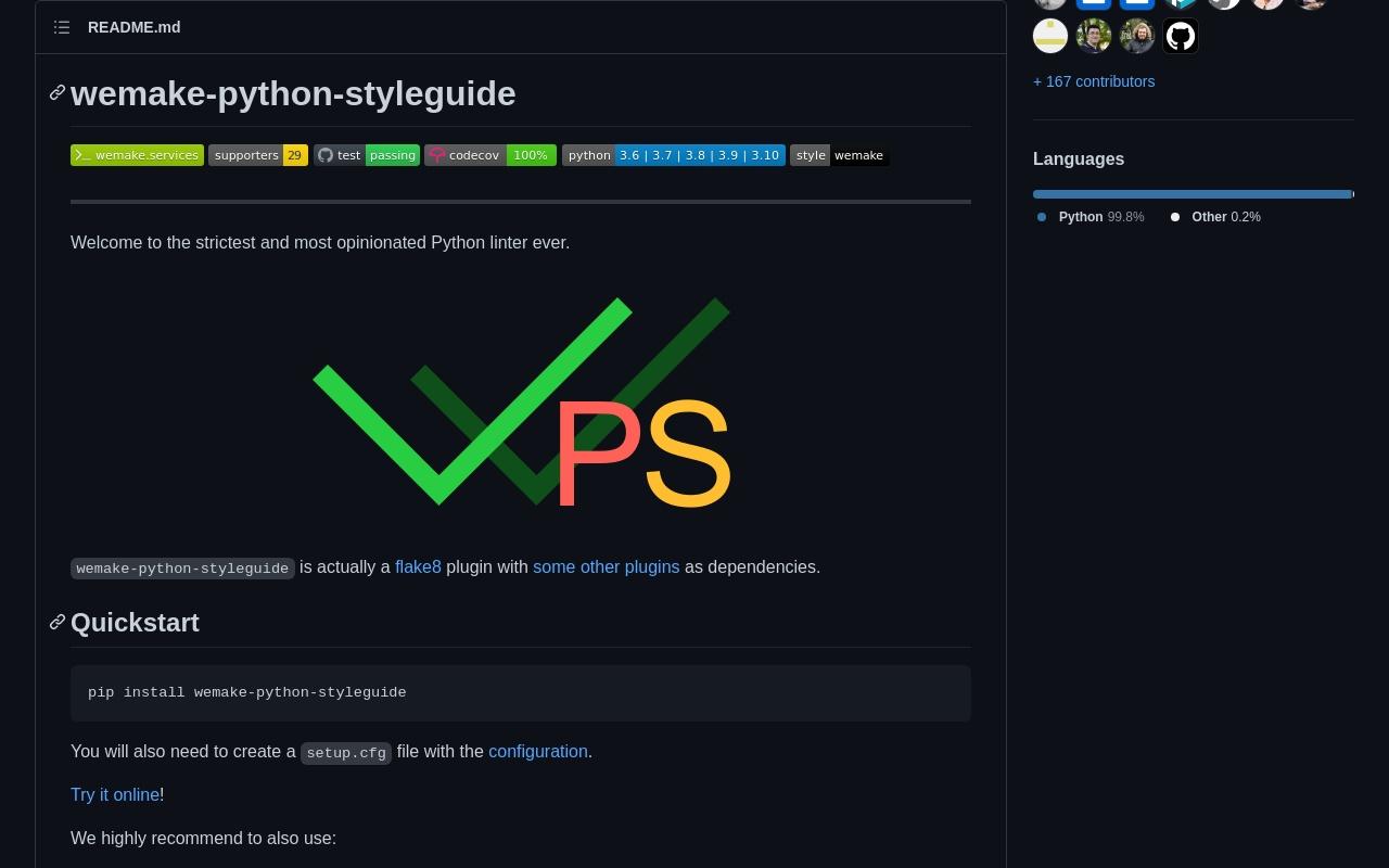 wemake-python-styleguide screenshot